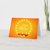 Matching Happy Diwali Yellow Greeting / 招待状 (正面)