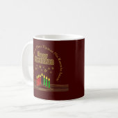 Matching Happy Kwanzaa Seven Principle コーヒーマグカップ (正面左)