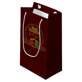 Matching Happy Kwanzaa Seven Principle スモールペーパーバッグ