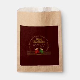 Matching Happy Kwanzaa Seven Principle フェイバーバッグ