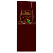 Matching Happy Kwanzaa Seven Principle ワインギフトバッグ (正面)
