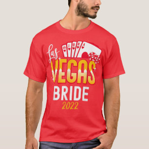 Matching Las Vegas 2022の結婚新郎新婦Ve Tシャツ