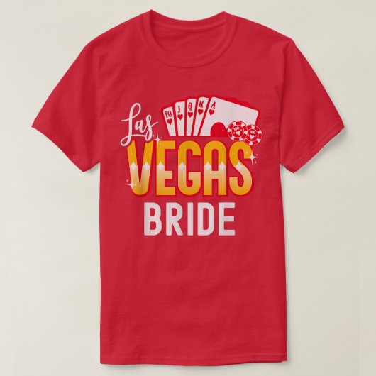 Matching Las Vegas Wedding Bride and Groom Vegas B Tシャツ (デザイン正面)