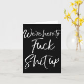 Matching Party For Couples We're Here To For Up カード (黄色い花)