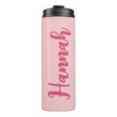Matching Pink Bridal Party Tumbler for Bridesmaids タンブラー (正面)