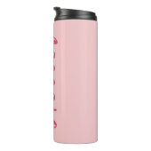 Matching Pink Bridal Party Tumbler for Bridesmaids タンブラー (回転右)