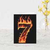 Matching Six Seven Flaming Ice Funny Meme 67 Coupl カード (黄色い花)