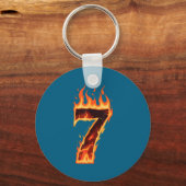 Matching Six Seven Flaming Ice Funny Meme 67 Coupl キーホルダー (正面)