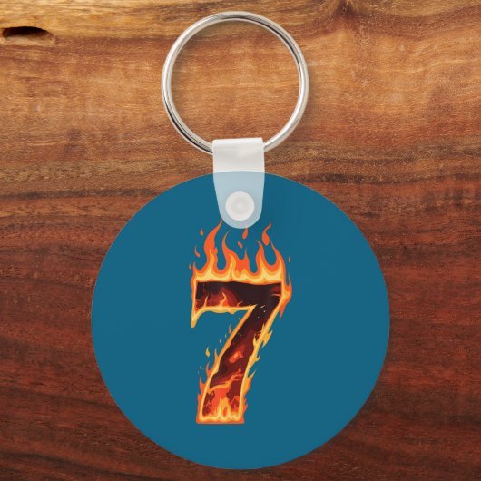 Matching Six Seven Flaming Ice Funny Meme 67 Coupl キーホルダー (正面)