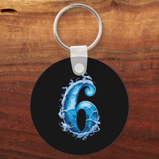 Matching Six Seven Flaming Ice Funny Meme 67 Coupl キーホルダー (正面)