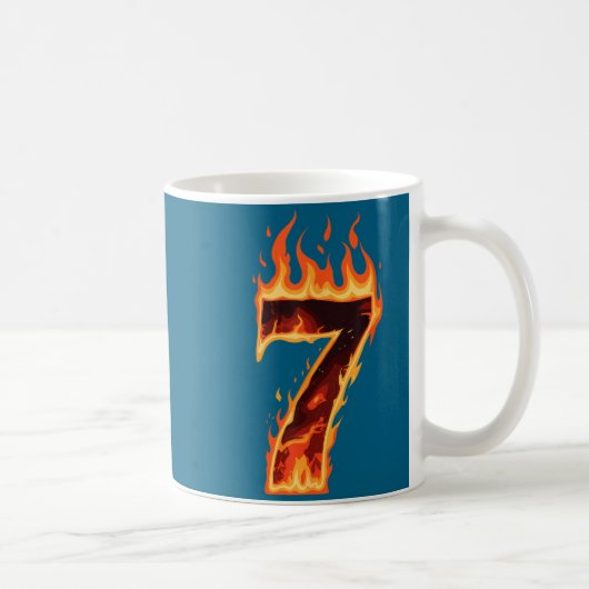 Matching Six Seven Flaming Ice Funny Meme 67 Coupl コーヒーマグカップ (右)