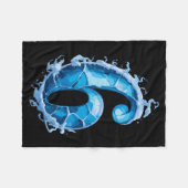 Matching Six Seven Flaming Ice Funny Meme 67 Coupl フリースブランケット (正面(横))