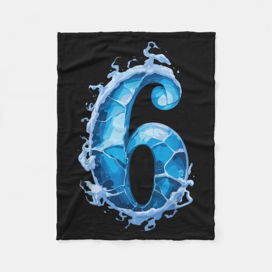 Matching Six Seven Flaming Ice Funny Meme 67 Coupl フリースブランケット (正面)