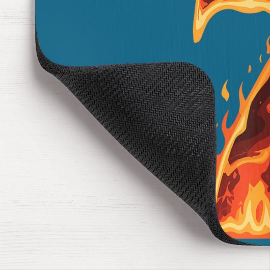 Matching Six Seven Flaming Ice Funny Meme 67 Coupl マウスパッド (コーナー)