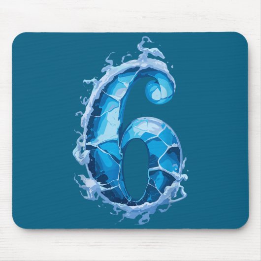 Matching Six Seven Flaming Ice Funny Meme 67 Coupl マウスパッド (正面)