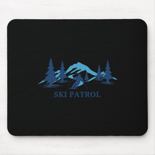 Matching Ski Patrol Ski Resort Winter Skiing 1  マウスパッド (正面)