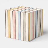 Matching, Subdued Pink, Yellow and Blue Stripes  フェイバーボックス (裏面サイド)