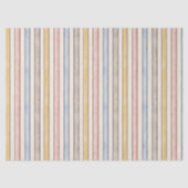 Matching, Subdued Pink, Yellow and Blue Stripes  薄葉紙 (正面)