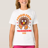Matching Thanksgivingいとこのクルー・トルコ Tシャツ (正面)