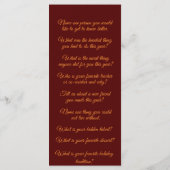 Matching Thanksgiving Leaf Conversation Starter メニュー (裏面)