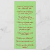 Matching Thanksgiving Pumpkin Conversation Starter メニュー (裏面)