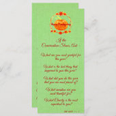 Matching Thanksgiving Pumpkin Conversation Starter メニュー (正面/裏面)