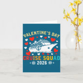Matching Valentines Cruise Squad 2026 Cruise Ship  カード (黄色い花)