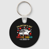 Matching Valentines Cruise Squad 2026 Cruise Ship キーホルダー (正面)