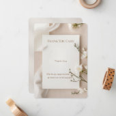 Matching Wedding Invitation RSVP and Thank You Car ノートカード (正面/裏面インサイチュ)