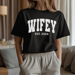Matching Wife and Husband Shirts for Newlyweds Tシャツ