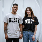 Matching Wife and Husband Shirts for Newlyweds Tシャツ