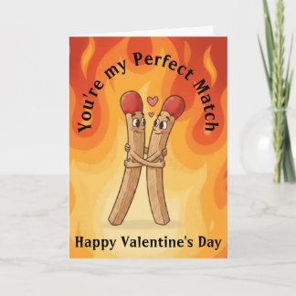 Matchstick Valentine's Day カード