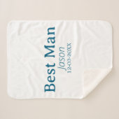 mate hen do add name シェルパブランケット (正面(横))