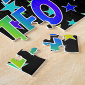 「MATEO」名、おもしろい「ハッピーバースデー」 ジグソーパズル (側面)