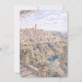 Matera Italian Themed Bridal Shower 招待状 (裏面)