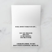 「Material World」お祝いカード カード (内部)