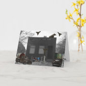 「Material World」お祝いカード カード (黄色い花)