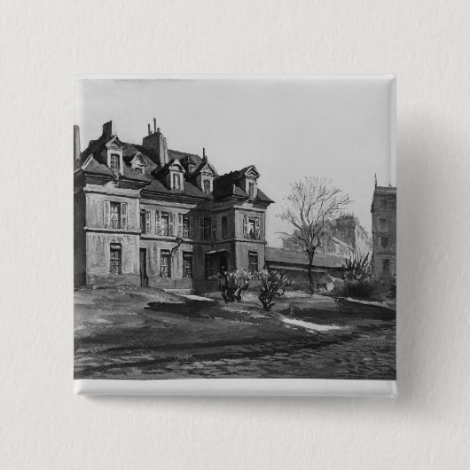 Maternite港王室の1905年の眺め 缶バッジ (正面)