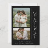 Maternity Photo Christmas Card | Baby On The Way シーズンカード (正面)