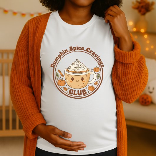 Maternity Pumpkin Spice Cravings Club  Tシャツ