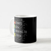 MATHの間違いによ考えるって起こる コーヒーマグカップ (正面左)