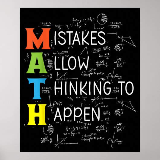 MATHの間違いによ考えるって起こる ポスター (正面)