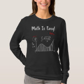 MathはシンプルMath Formula Math先生 Tシャツ (正面)