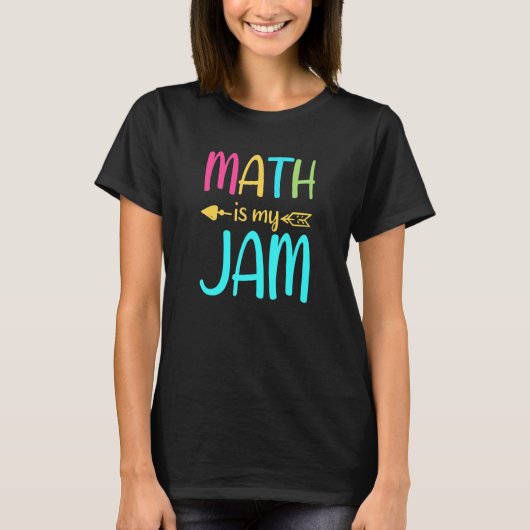 MathはMy Jam Mathの先生先生チームMath Tシャツ (正面)