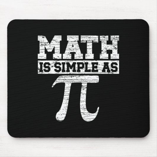 MathはPiとシンプルして先生Happy Pi Day値リスト マウスパッド (正面)
