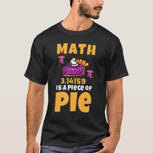 MathはPi 3 14パイ日Math Happy Pi Dの一部である Tシャツ (正面)