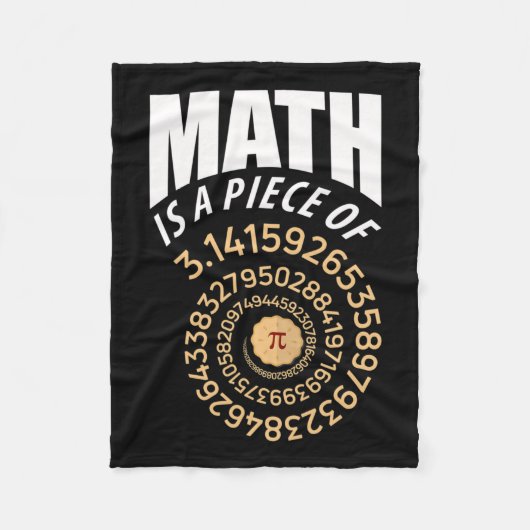 MathはPi Pie 3.14の繰り返し番号の一部である フリースブランケット (正面)