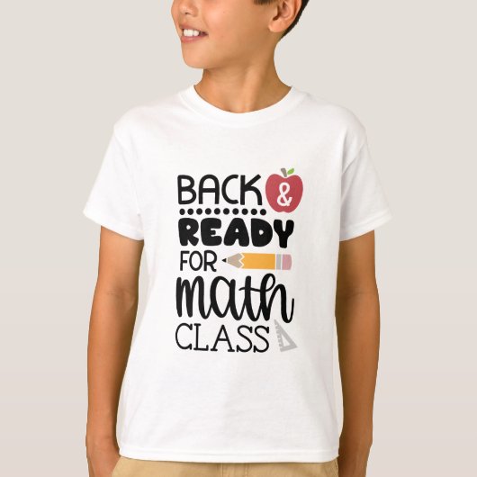 Mathクラスに戻る Tシャツ (正面)