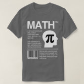 MathパッケージMath先生 Tシャツ (デザイン正面)