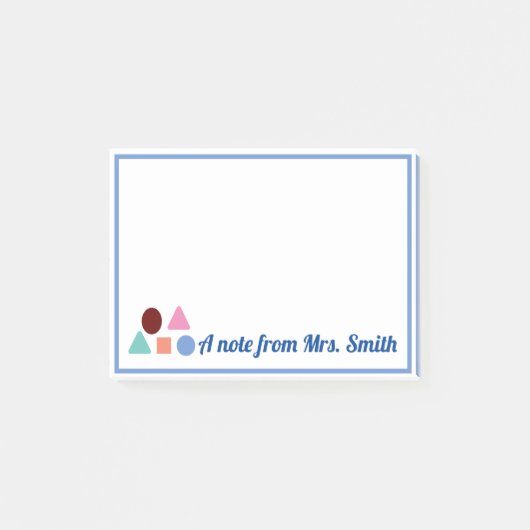 MATHポパーソナライズされたストイットのメモ ポストイット (正面)